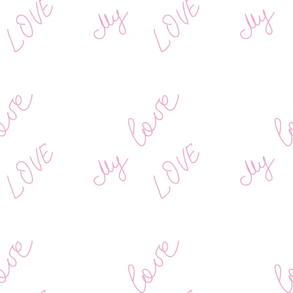 Láska Srdce Romantický Vzor Ilustrace Bezešvé Vzory Pro Tapety Textil — Stockový vektor