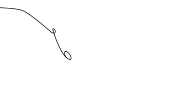 Kelebek logo veya dekoratif eleman için beyaz arka plan yalıtılmış bir sürekli çizgi çizim elemanı. tek satır sanat