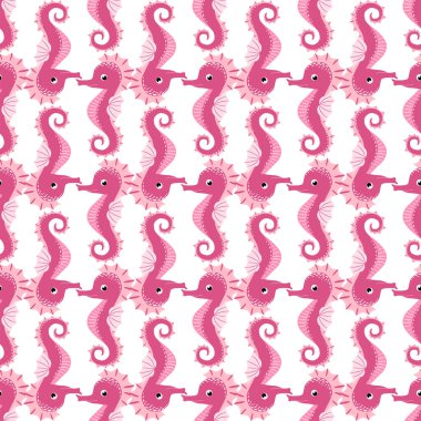 Deniz atı, deniz sakinleri kusursuz desen, deniz kabukları arasında güzel bir karakter, deniz yosunu, denizyıldızı, deniz yaban hayatı.