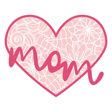 Süslü kalp şekilli 3D dekorasyon. Dantelli dantelli kalbi kes. Sevgililer Günü tebrik kartı. Lazer kesim tasarım ögesi