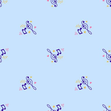 Çizgi filmdeki el, kusursuz müzikal desen çizdi. Soyut müzik notaları pürüzsüz kalıp arkaplanı