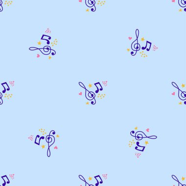 Çizgi filmdeki el, kusursuz müzikal desen çizdi. Soyut müzik notaları pürüzsüz kalıp arkaplanı