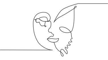 Portre minimalist stil. Yüzün yarısı dişi, yüzünün yarısı kelebek kanadı. Güzellik konsepti. Kirpikleri kelebeğin kanat hatlarını takip ediyor. İçerideki kadın.