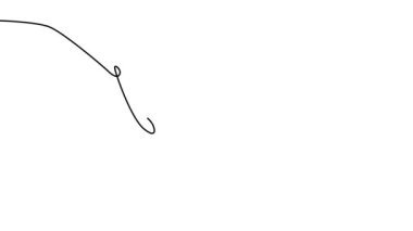 Kelebek logo veya dekoratif eleman için beyaz arka plan yalıtılmış bir sürekli çizgi çizim elemanı. tek satır sanat