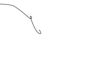 Kelebek logo veya dekoratif eleman için beyaz arka plan yalıtılmış bir sürekli çizgi çizim elemanı. tek satır sanat