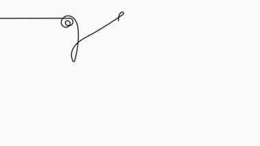 Kelebek çizgisi olan soyut bir yüz. Portret minimalist biçimi