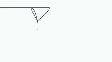 Kelebek çizgisi olan soyut bir yüz. Portret minimalist biçimi