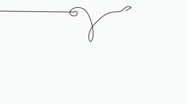 Kelebek çizgisi olan soyut bir yüz. Portret minimalist biçimi