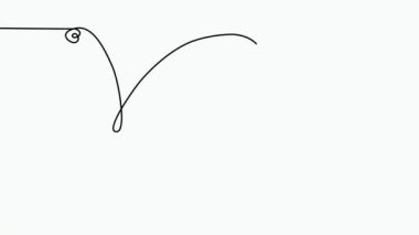Kelebek çizgisi olan soyut bir yüz. Portret minimalist biçimi