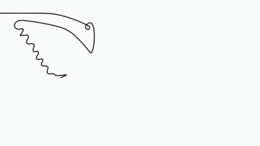 Kelebek çizgisi olan soyut bir yüz. Portret minimalist biçimi