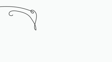 Kelebek çizgisi olan soyut bir yüz. Portret minimalist biçimi