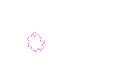 Benlik, çizim, animasyon, sürekli tek çizgi, bir gül, el resmi siluetiyle çizilmiş çiçek..