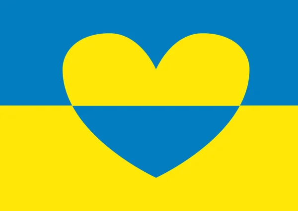 Ukraine Flag Support Ukraine Sign Sticker Colors Ukrainian Flag War — стоковый вектор