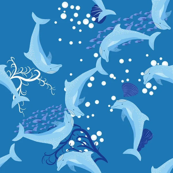 Yunus, deniz sakinleri kusursuz desen, deniz kabukları, algler, denizyıldızı, deniz yaban hayatı arasında güzel bir karakter..