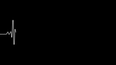 Renkli kalp çizgisi ekran sevgi gösterimi işareti renkli soyut arkaplan 4k neon işareti