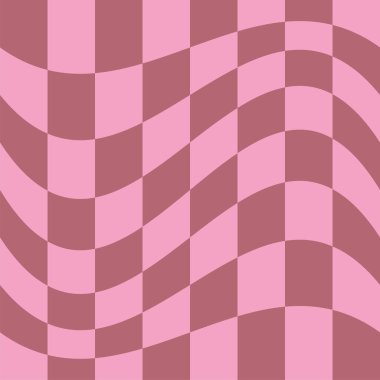 1970 Wavy Girdap deseni Turuncu ve Pembe renklerde. 70 'ler Tarzı, Harika Arkaplan, Duvar Kağıdı, Yazdırma. Düz, Hippi Estetiği