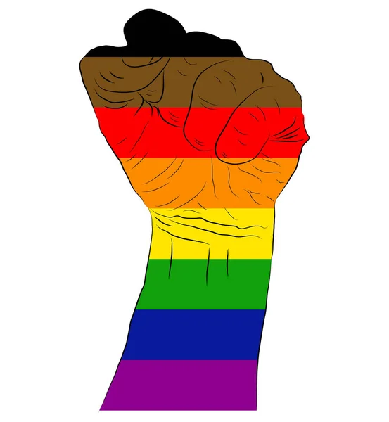 Philadelphia Pride Flag Comunidad Lgbt Diseño Plano Fondo Pantalla Cultura — Archivo Imágenes Vectoriales