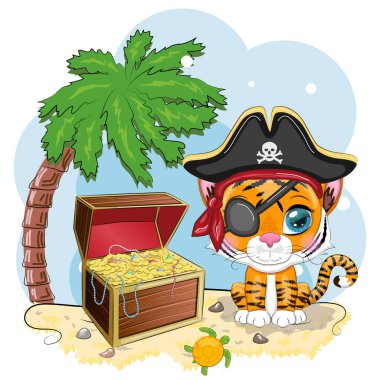 Kaplan korsan, oyunun çizgi film karakteri bandana takmış vahşi bir kedi ve kafatası ve göz bandı takmış bir şapka. Parlak gözlü ve hazine sandıklı bir karakter.
