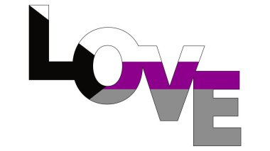 LGBT yarı seks bayrağı. demiseksüel bayrak amblemi grafiksel resim şablon tasarımı