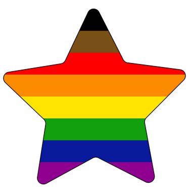 Philadelphia Gurur Bayrağı, LGBT topluluğu. Düz dizayn. Şehir kültürü duvar kâğıdı ve arka plan. Homoseksüel gurur.