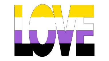 İkili gurur olmayan topluluk bayrağı, LGBT sembolü. Cinsel azınlık kimliği