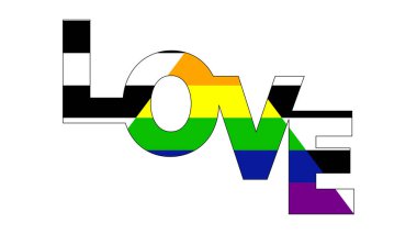 Heteroseksüel müttefikler gurur bayrağı. LGBT topluluk bayrağı