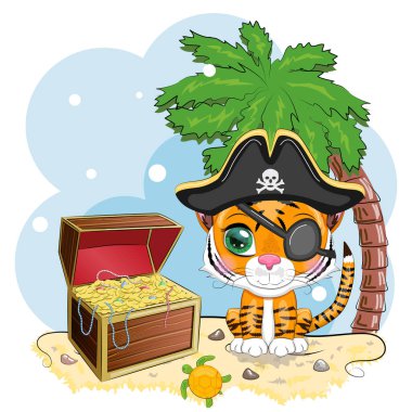 Kaplan korsan, oyunun çizgi film karakteri bandana takmış vahşi bir kedi ve kafatası ve göz bandı takmış bir şapka. Parlak gözlü ve hazine sandıklı bir karakter.