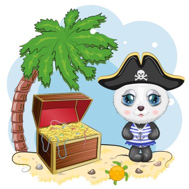 Panda korsanı, oyunun çizgi film karakteri, bandana takmış vahşi bir ayı ve kafatası ve göz bandı takmış bir horoz. Parlak gözlü ve hazine sandıklı bir karakter.