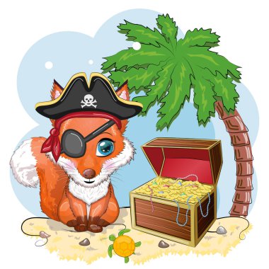 Tilki korsanı, oyunun çizgi film karakteri, bandana takmış vahşi bir hayvan ve kafataslı, göz bandı takmış bir şapka. Parlak gözlü ve hazine sandıklı bir karakter.