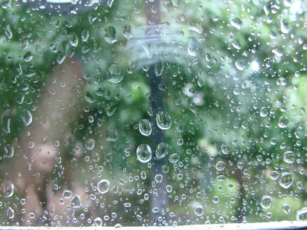 Rainy Days Rain Drops Window Surface Drops Glass — Stock fotografie