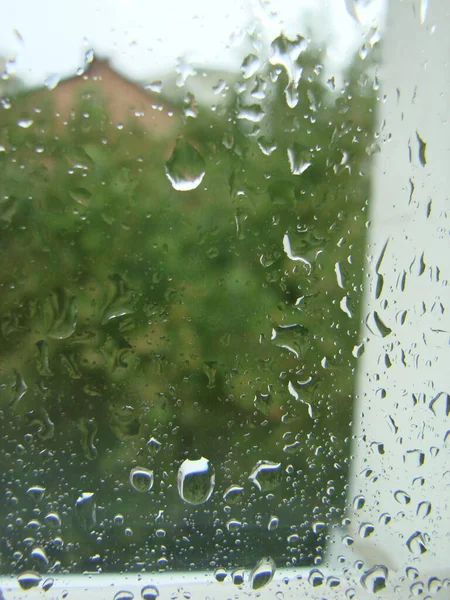 Rainy Days Rain Drops Window Surface Drops Glass — Zdjęcie stockowe