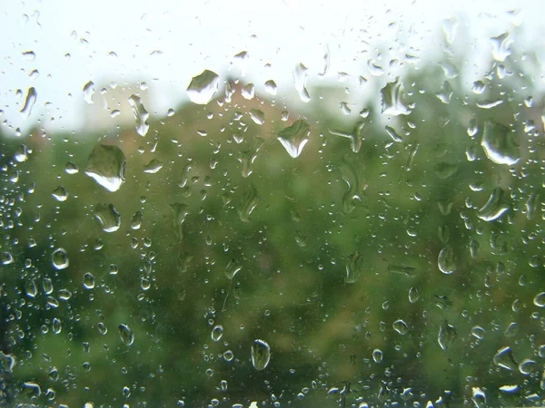 Rainy Days Rain Drops Window Surface Drops Glass — Fotografia de Stock