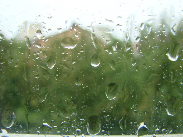 Rainy Days Rain Drops Window Surface Drops Glass — Fotografia de Stock