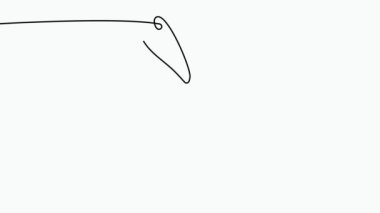 Kadınlar bir çizgi çizerek kelebek ile karşı karşıya gelir. Soyut asgari portre sürekli çizgi.