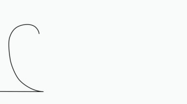 Kadınlar bir çizgi çizerek kelebek ile karşı karşıya gelir. Soyut asgari portre sürekli çizgi.