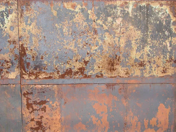 Rusty Metal Steel Plate Background Rustic Wall Texture Grunge Background — Stock Photo, Image