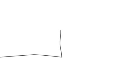 Benlik, çizim, animasyon aralıksız tek çizgi Narcissus, çiçek