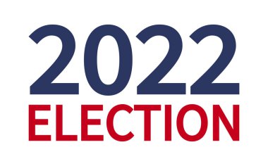 Vize seçimleri günü. 2022 ABD 'ye oy verin, pankart tasarımı. Seçim sandığı posteri. Siyasi seçim kampanyası