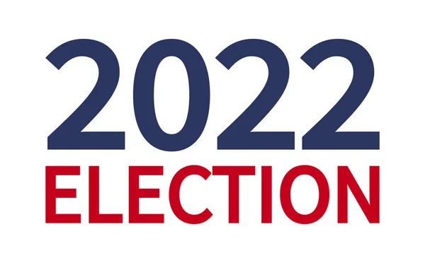 Den Voleb Polovině Volebního Období Hlasování 2022 Usa Banner Design — Stockový vektor