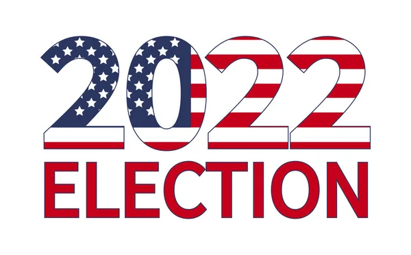 Jour Des Élections Mandat Vote 2022 Usa Conception Bannière Affiche — Image vectorielle