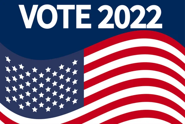 Jour Des Élections Mandat Vote 2022 Usa Conception Bannière Affiche — Image vectorielle