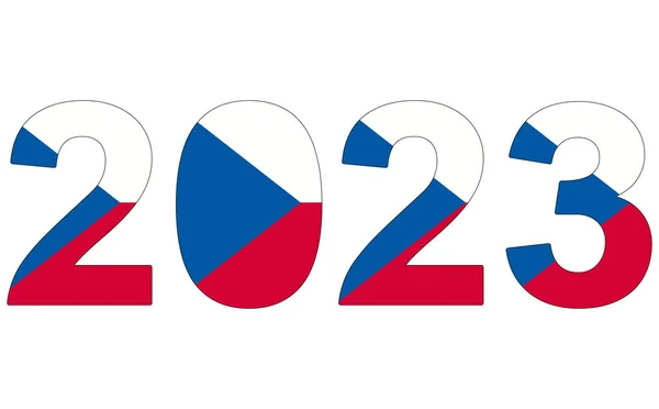 Jour Des Élections Tchèques 2023 Président Parlement Journée Nationale — Image vectorielle