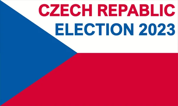 2023年チェコ選挙日 大統領と議会 ナショナルデー — ストックベクタ