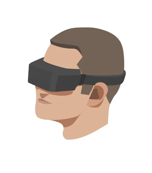 Virtuális valóság — Stock Vector