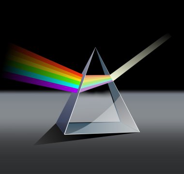 Prism spectrum clipart