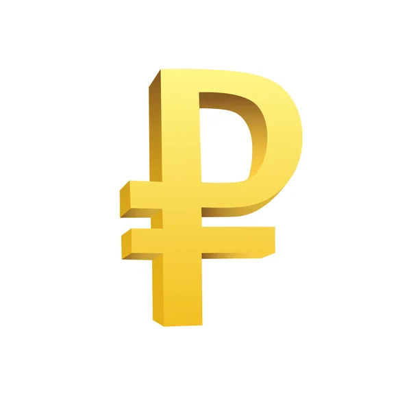 Gouden valutasymbool — Stockvector