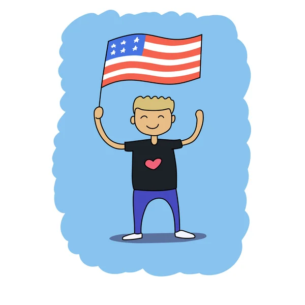 USA zászló — Stock Vector