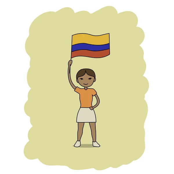 コロンビア国旗 ストックベクター