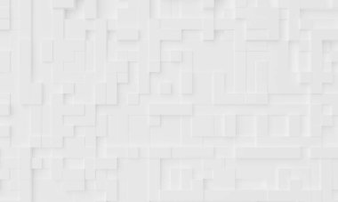 Beyaz mozaik soyut arka plan. Duvar kağıdı ve sahne arkası sanat konsepti. 3B illüstrasyon oluşturma