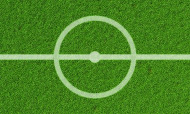 Futbol sahasının arka planı. Spor oyunu ve atletik konsept. 3B illüstrasyon oluşturma